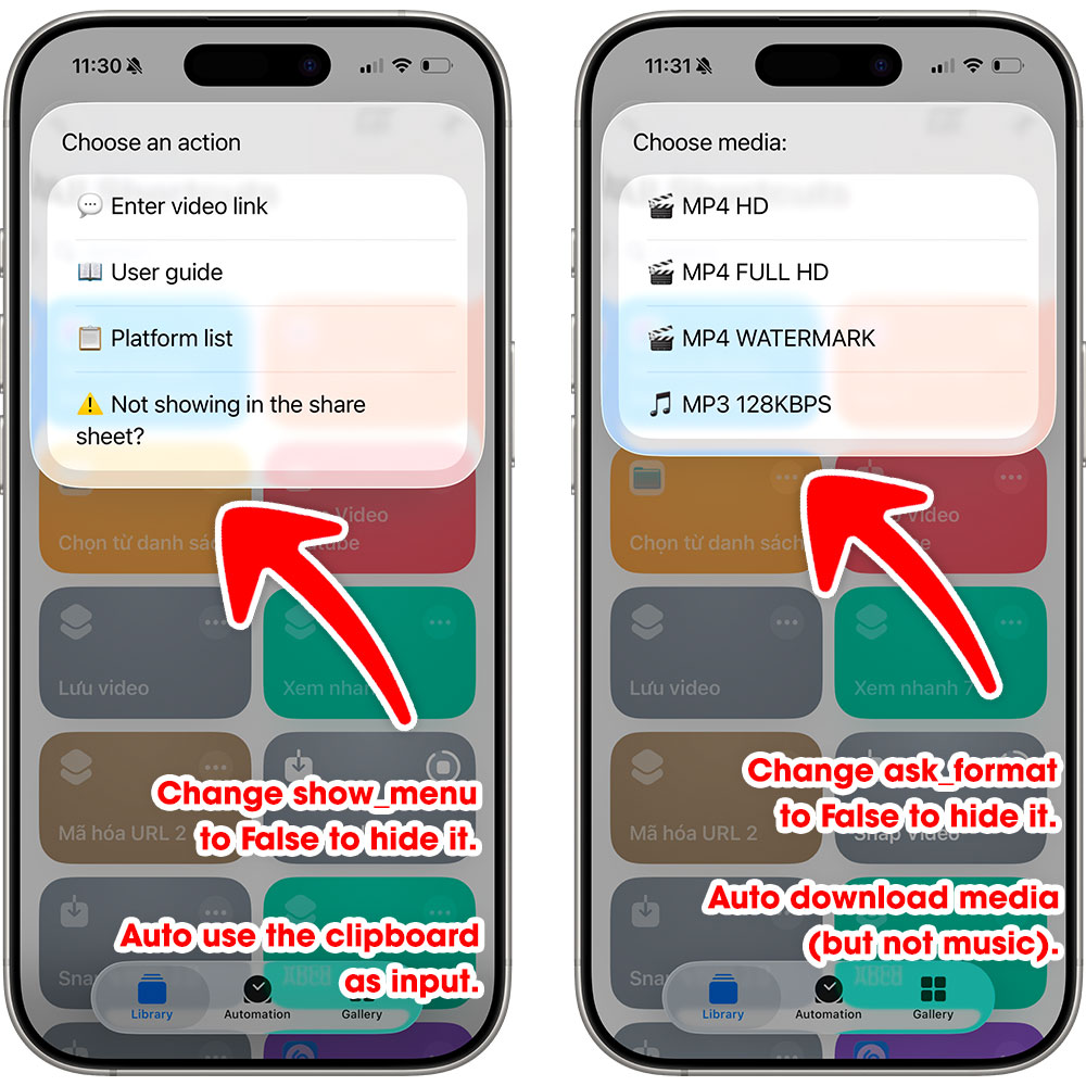 How to hide the menu